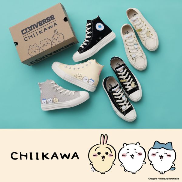 LITTLE UNION TOKYO(リトル ユニオン トウキョウ)のニュース | 【LITTLE UNION】CONVERSE×ちいかわ　コラボレーションアイテム発売！6月20日正午12時予約販売開始！