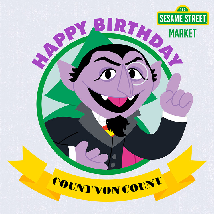 SESAME STREET MARKET(セサミストリートマーケット)のニュース | ＼HAPPY BIRTHDAY／Count von Count