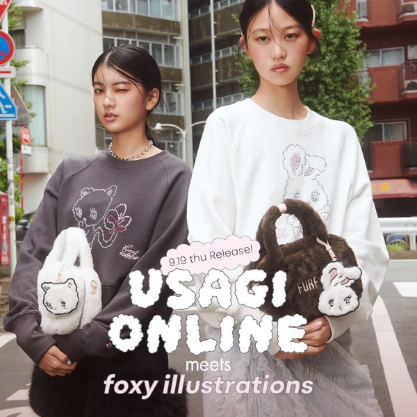 SNIDEL(スナイデル)のニュース | 【店舗入荷のお知らせ】「USAGI ONLINE meets foxy illustrations」