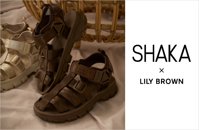 SHAKA×LILY BROWN　スペシャルなコラボレーションサンダルが登場