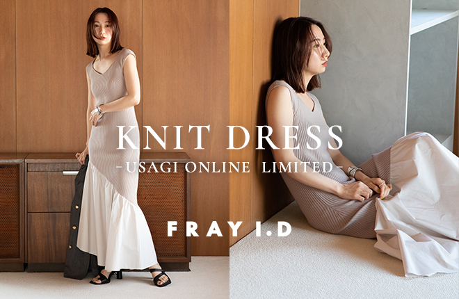 KNIT DRESS -USAGI ONLINE LIMITED