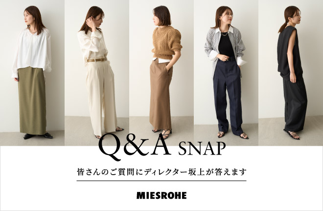 MIESROHE  SALEITEM  Q&A SNAP