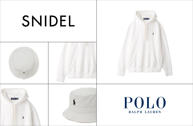 スナイデル「POLO RALPH LAUREN」アイテム販売開始。