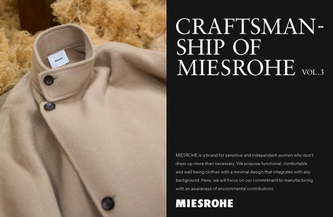 CRAFTSMAN-SHIP OF MIESROHE -ミースロエのものづくり-