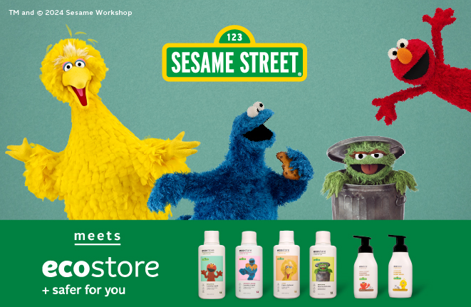 SESAME STREET　meet　ecostore