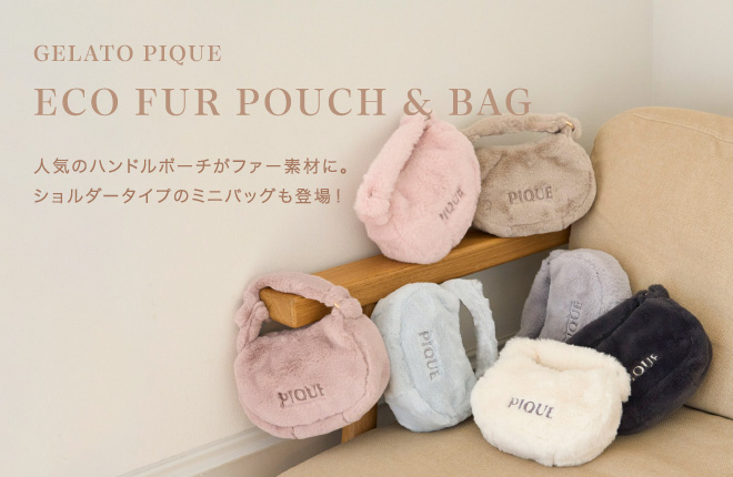 GELATO PIQUE ECO FUR POUCH & BAG