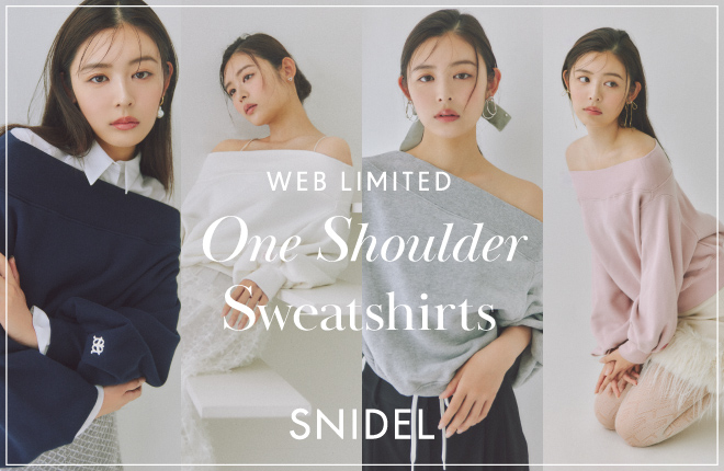 Web Limited One Shoulder Sweatshirts