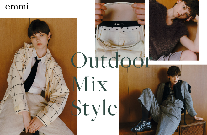 OUTDOOR CITY MIX Style　街で着たいアウトドアアイテム