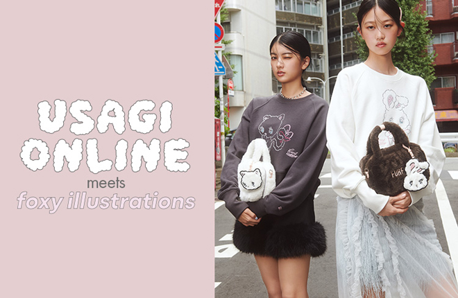 USAGI ONLINE meets foxy illustrations コラボレーションアイテム第2弾！