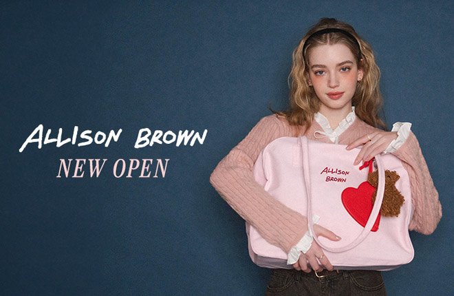 “ALLISON BROWN”  12.6(Fri) NEW OPEN！