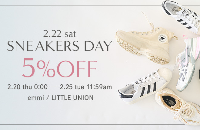 2.22(SAT)SNEAKERS DAY 5%OFF