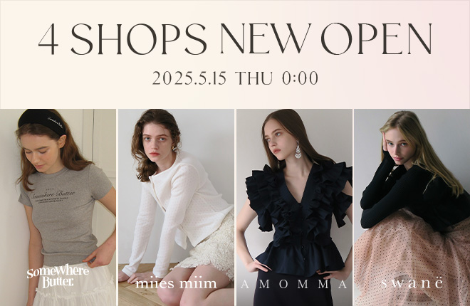 2025.05.15(Thu) 4つのブランドがUSAGI ONLINEにオープン！