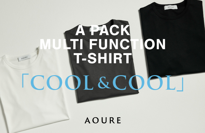AOURE　A PACK MULTI FUNCTION T-SHIRT