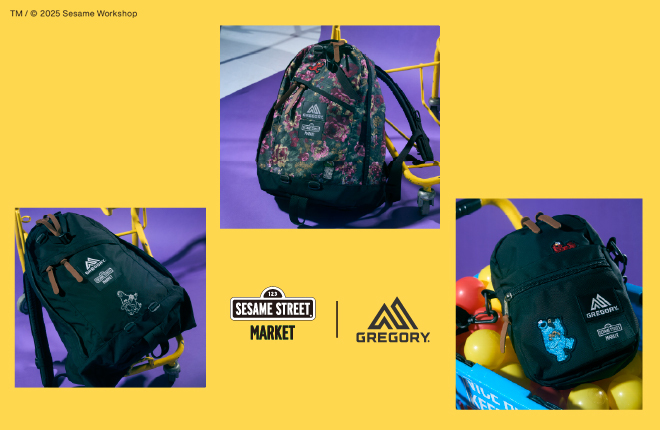 【GREGORY×SESAME STREET MARKET】COLLABORATION ITEM