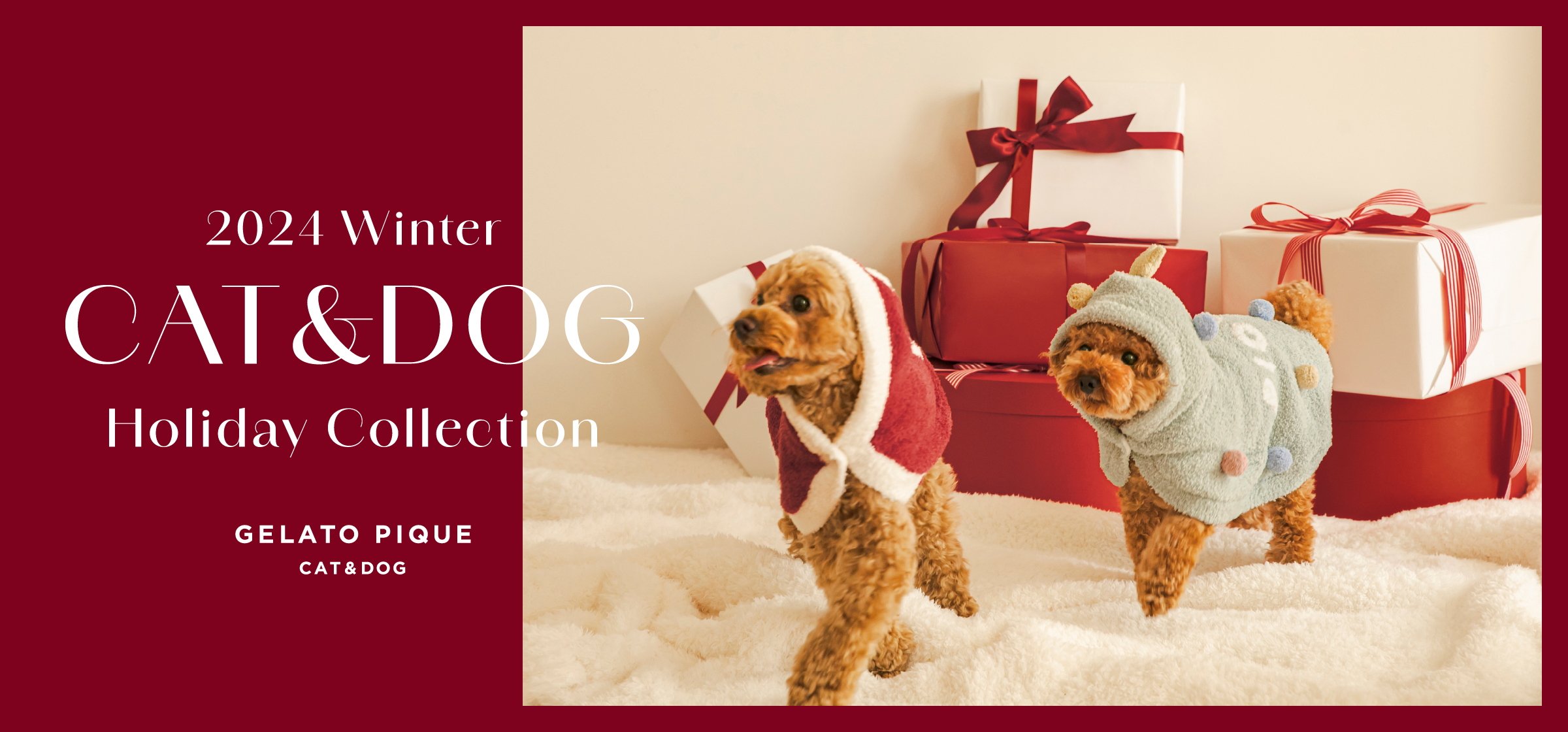 2024 Winter CAT&DOG Holiday Collection GELATO PIQUE CAT&DOG