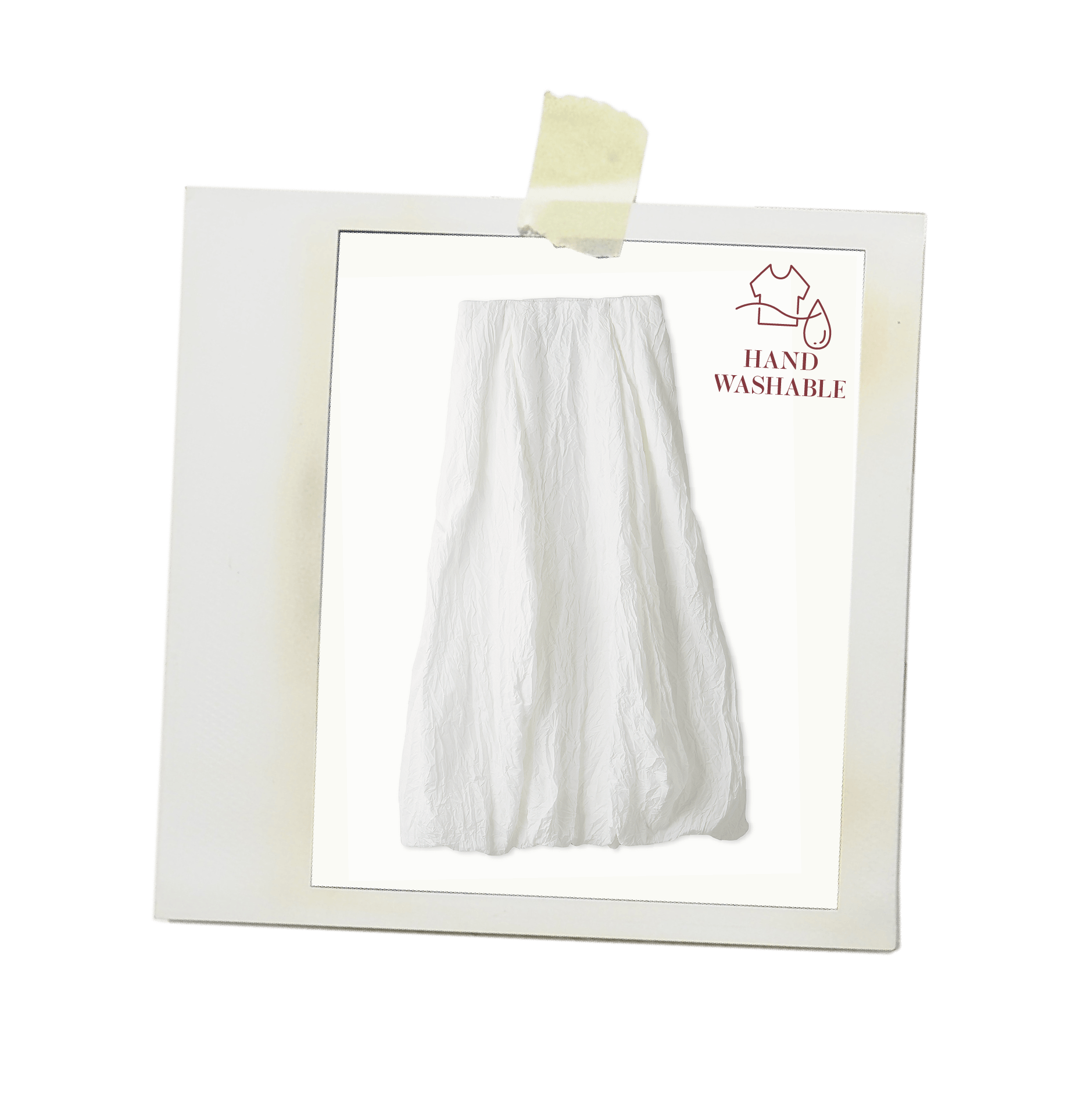                          HAND WASHABLE                         