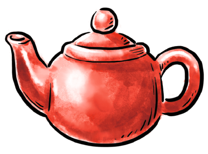 ティーポットイラスト