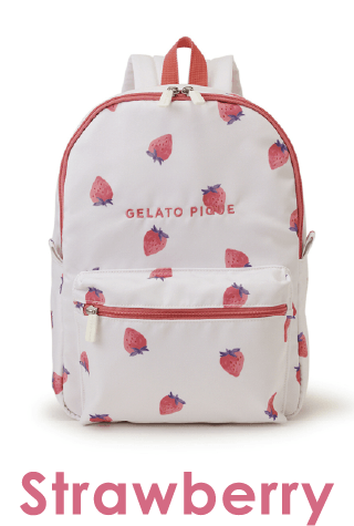                                子供リュック「イチゴ柄」                               Strawberry