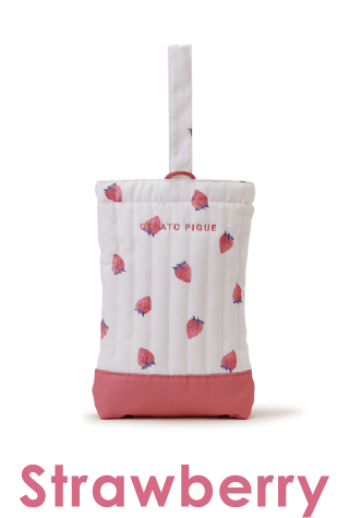                              上履き入れ「イチゴ柄」                             Strawberry                             