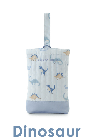                                                          上履き入れ「恐竜柄」                             Dinosaur