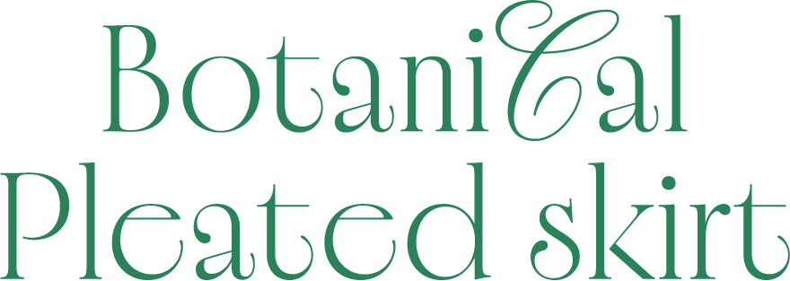 Botanical Pleated skirt