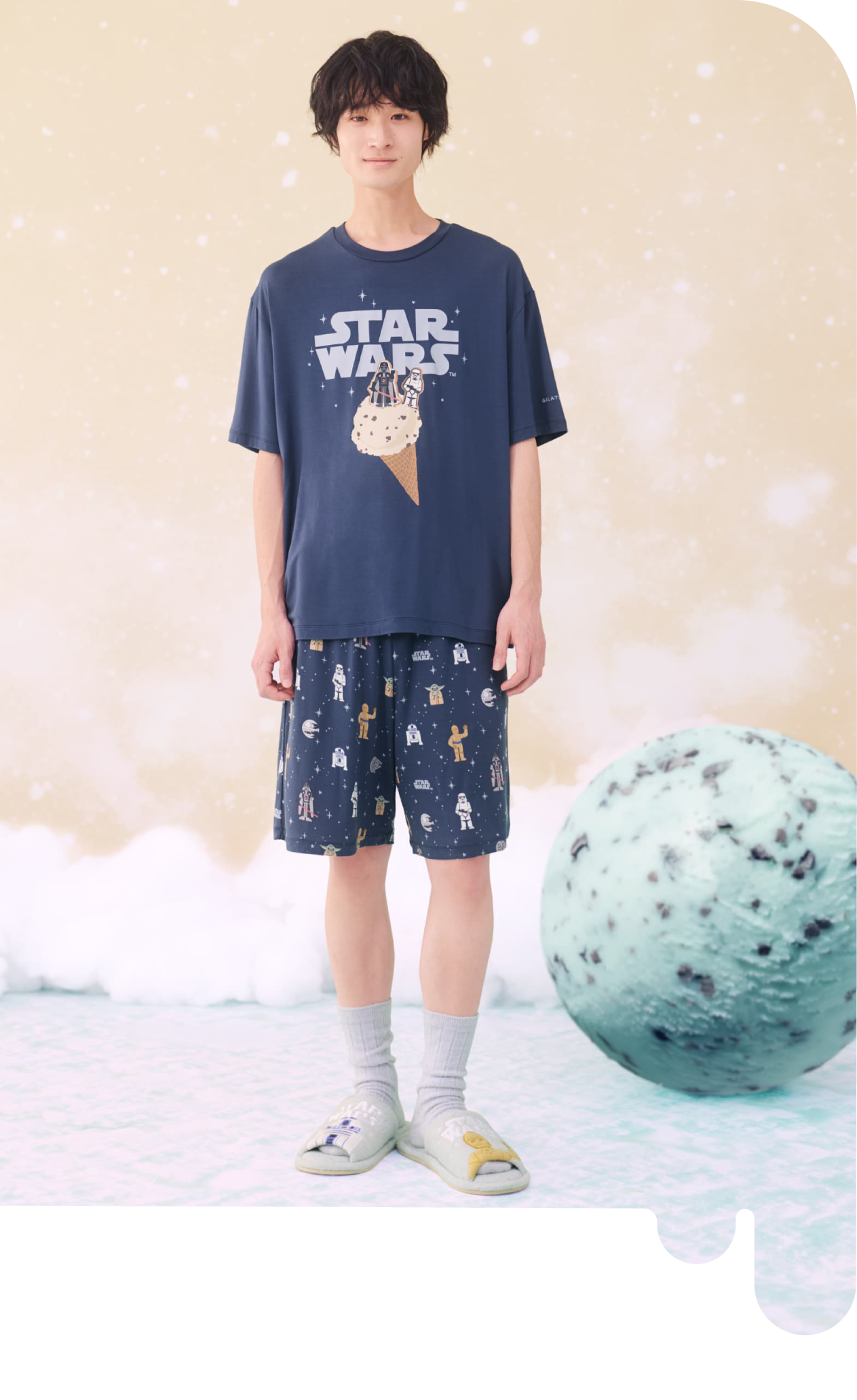 Men's T-Shirts  6,490yen Men's All-Over Print Shorts 6,930yen