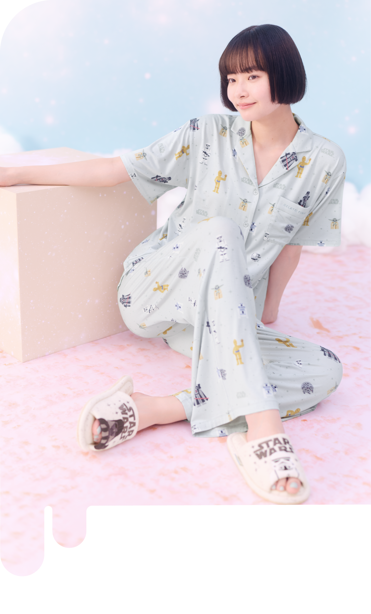 LADIEs' All-Over Print Shirt 8,690yen LADIEs' All-Over Print Long Pants 7,920yen