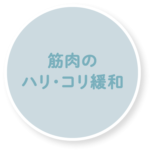 筋肉のハリ・コリ緩和