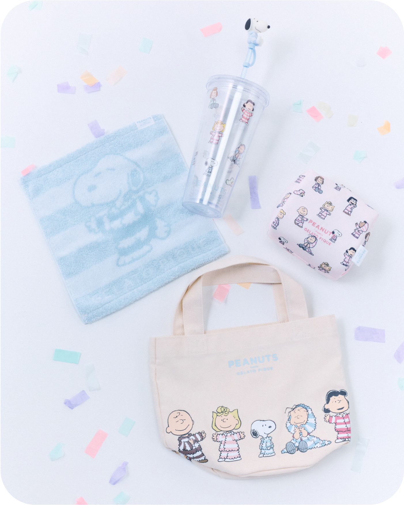 Hand towel・Clear tumbler・Pouch・Canvas mini bag